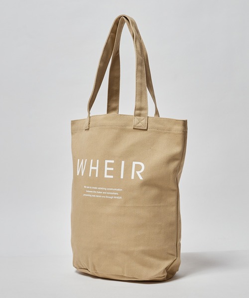 WHEIR（ウェア）の「WHEIR/ウェア キャンバストートバッグ（トートバッグ・レディース・グレー/ブラック/ライトベージュ/ベージュ/ホワイト・FREE）」の20枚目の写真