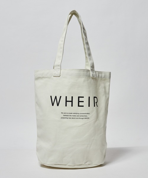WHEIR（ウェア）の「WHEIR/ウェア キャンバストートバッグ（トートバッグ・レディース・グレー/ブラック/ライトベージュ/ベージュ/ホワイト・FREE）」の10枚目の写真