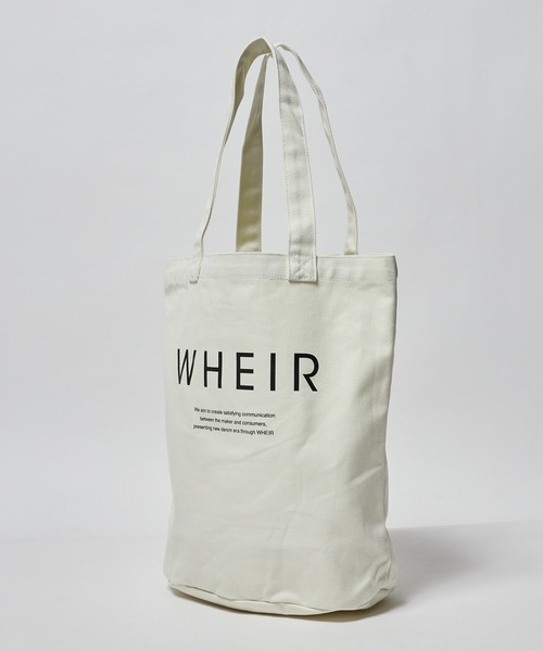 WHEIR（ウェア）の「WHEIR/ウェア キャンバストートバッグ（トートバッグ・レディース・グレー/ブラック/ライトベージュ/ベージュ/ホワイト・FREE）」の11枚目の写真