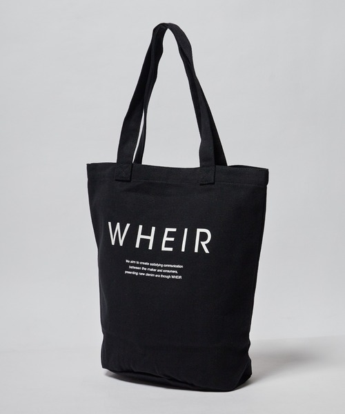 WHEIR（ウェア）の「WHEIR/ウェア キャンバストートバッグ（トートバッグ・レディース・グレー/ブラック/ライトベージュ/ベージュ/ホワイト・FREE）」の14枚目の写真