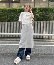コイルヤーンホルターネックニットワンピ