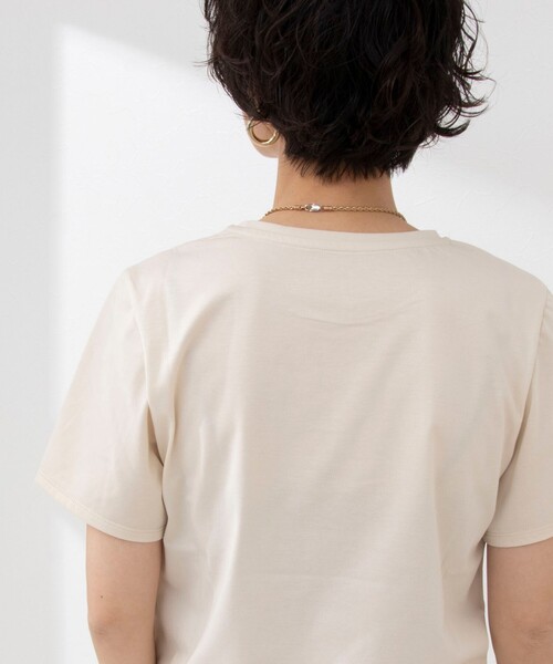 NOLLEY’S（ノーリーズ）の「プリントTシャツ（Tシャツ/カットソー・レディース・アイボリー/オフホワイト/ネイビー/サーモンピンク/カーキ・38）」の19枚目の写真