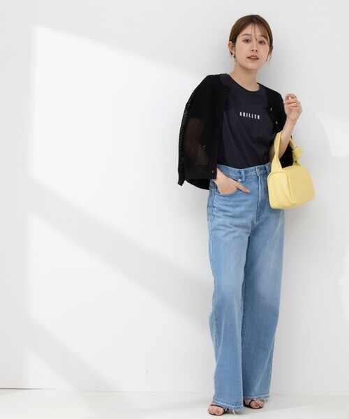 NOLLEY’S（ノーリーズ）の「プリントTシャツ（Tシャツ/カットソー・レディース・アイボリー/オフホワイト/ネイビー/サーモンピンク/カーキ・38）」の21枚目の写真