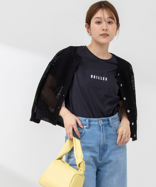 NOLLEY’S（ノーリーズ）の「プリントTシャツ（Tシャツ/カットソー・レディース・アイボリー/オフホワイト/ネイビー/サーモンピンク/カーキ・38）」の22枚目の写真