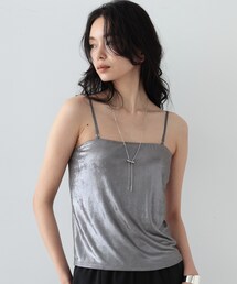 GALLEST | シャイニーカップ付ベアトップ(チューブトップ)