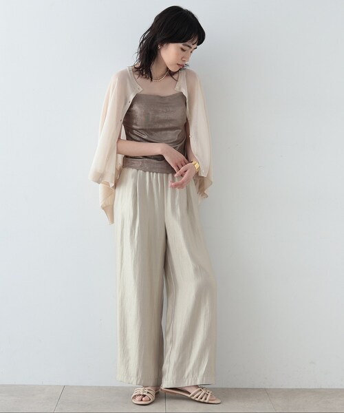 GALLEST(ギャレスト)の「◆シャイニーカップ付ベアトップ(チューブトップ・レディース・シルバー/ブロンズ/シルバー系その他・38)」の6枚目の写真