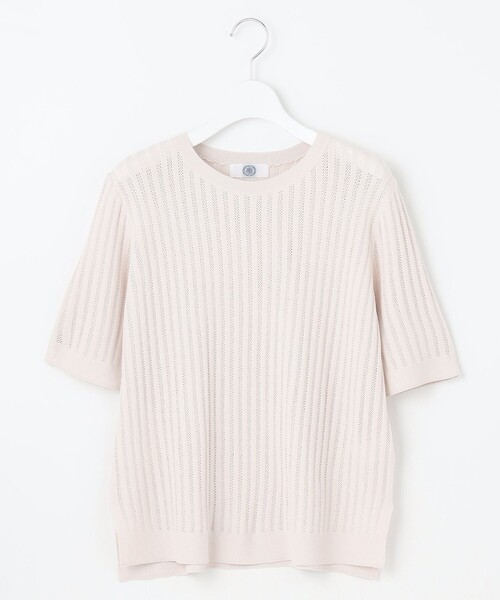 J.PRESS Ladies(J.プレス レディス)の「【洗える・抗菌防臭】VISCOSE STRETCH サマー ニット(ニット/セーター・レディース・アイボリー系/ネイビー系/イエロー系/ターコイズブルー系・SMALL)」の12枚目の写真
