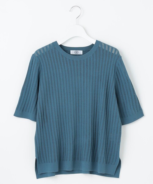 J.PRESS Ladies(J.プレス レディス)の「【洗える・抗菌防臭】VISCOSE STRETCH サマー ニット(ニット/セーター・レディース・アイボリー系/ネイビー系/イエロー系/ターコイズブルー系・SMALL)」の13枚目の写真