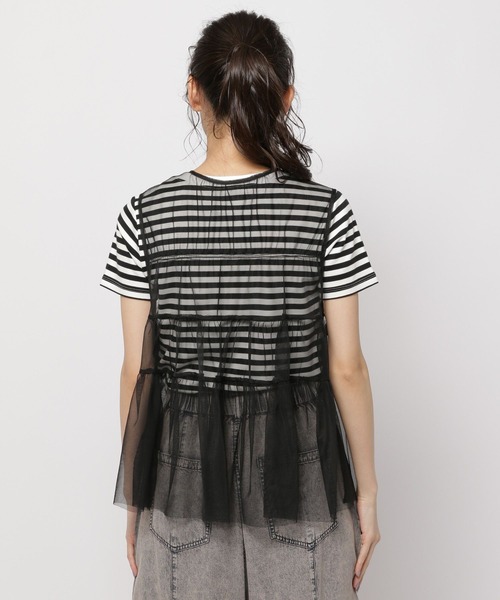 niko and...（ニコアンド）の「チュールリボンベスト（ベスト・レディース・オフホワイト/ブラック・FREE）」の20枚目の写真