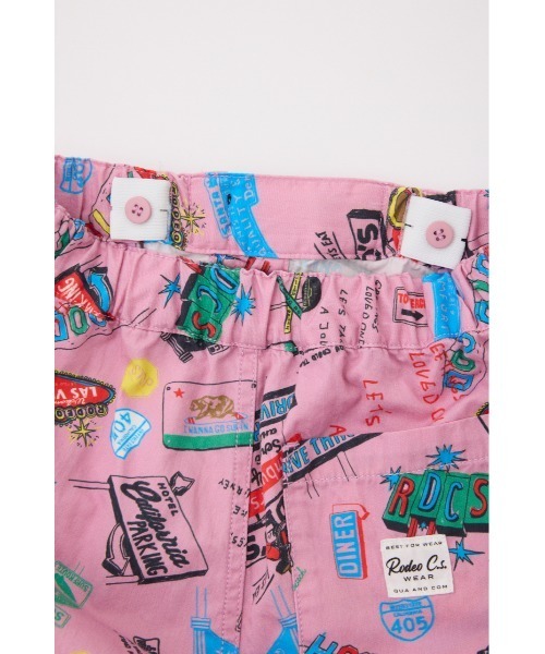 RODEO CROWNS WIDE BOWL（ロデオクラウンズワイドボウル）の「キッズ RDCS パターンショートパンツ（その他パンツ・キッズ・ピンク系その他/ブルー系その他/ホワイト系その他・2/1）」の8枚目の写真