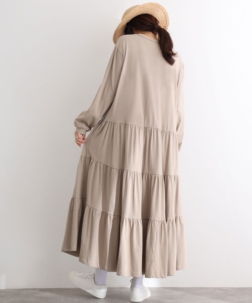 ロングティアードカットワンピース（ワンピース）｜ElegChic（エレグシック）