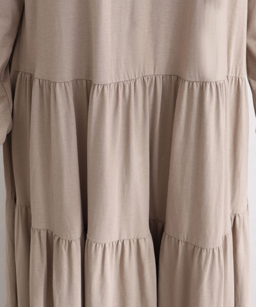ロングティアードカットワンピース（ワンピース）｜ElegChic（エレグシック）