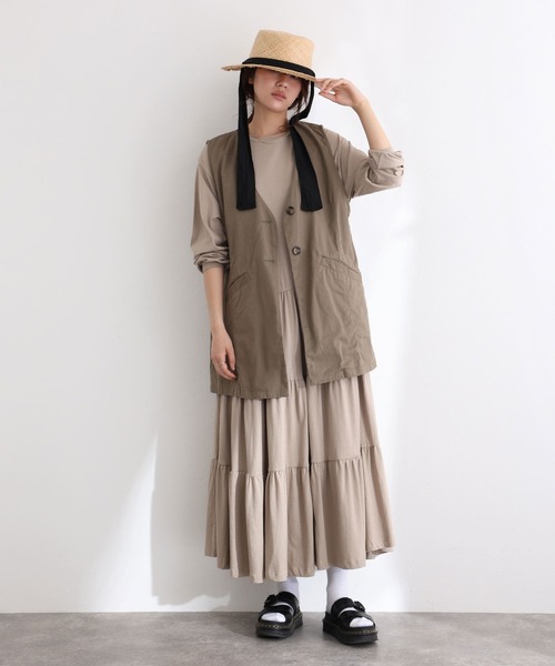 ロングティアードカットワンピース（ワンピース）｜ElegChic（エレグシック）
