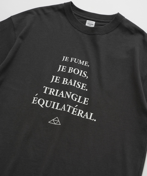 EDIFICE(エディフィス)の「MESSAGE フレンチプリント Tシャツ(Tシャツ/カットソー・メンズ・ブラック系その他/ホワイト/ホワイト系その他/ライトホワイト/ブラック・LARGE/MEDIUM)」の5枚目の写真