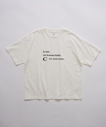 MESSAGE フレンチプリント Tシャツ