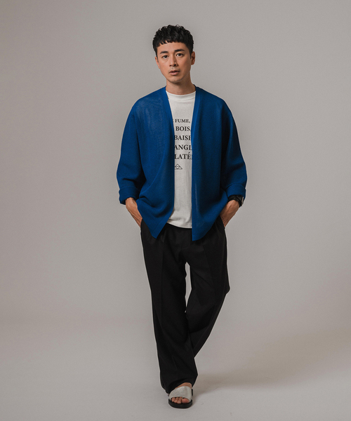 EDIFICE(エディフィス)の「MESSAGE フレンチプリント Tシャツ(Tシャツ/カットソー・メンズ・ブラック系その他/ホワイト/ホワイト系その他/ライトホワイト/ブラック・LARGE/MEDIUM)」の19枚目の写真