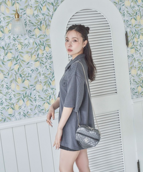 ANDGEEBEE（アンジービー）の「UNISEX フルジップケーブルトップス（その他トップス・レディース・ネイビー/チャコールグレー・FREE）」の6枚目の写真