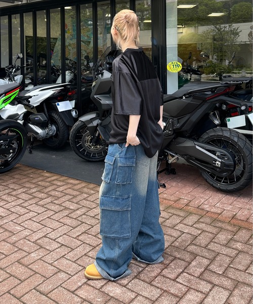 sedacle（セダクル）の「グロッシーユニフォームTEE（Tシャツ/カットソー・メンズ・ピンク/ボルドー/ブラック/シルバー・SMALL/MEDIUM/LARGE）」の15枚目の写真