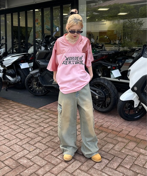 sedacle（セダクル）の「グロッシーユニフォームTEE（Tシャツ/カットソー・メンズ・ピンク/ボルドー/ブラック/シルバー・SMALL/MEDIUM/LARGE）」の21枚目の写真