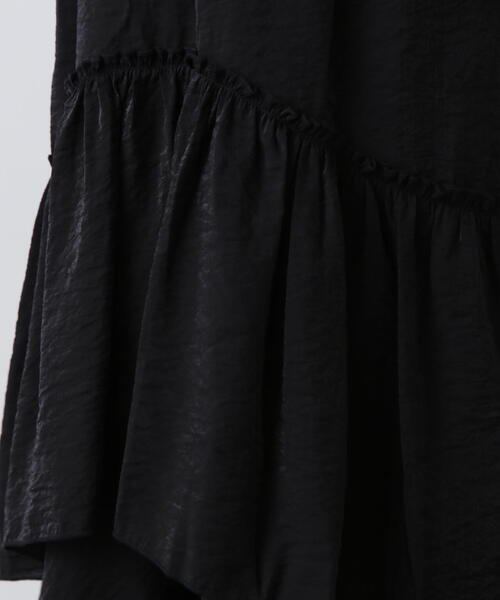 N.（N. Natural Beauty Basic）（エヌエヌナチュラルビューティーベーシック）の「◆ラウンドティアードボリュームスカート（スカート・レディース・ブラック/ホワイト・MEDIUM）」の13枚目の写真