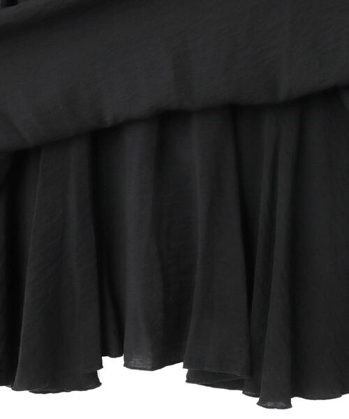 N.（N. Natural Beauty Basic）（エヌエヌナチュラルビューティーベーシック）の「◆ラウンドティアードボリュームスカート（スカート・レディース・ブラック/ホワイト・MEDIUM）」の18枚目の写真