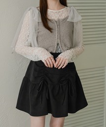 2way double zip glitter tulle bustier / 2wayWジップラメチュールビスチェ
