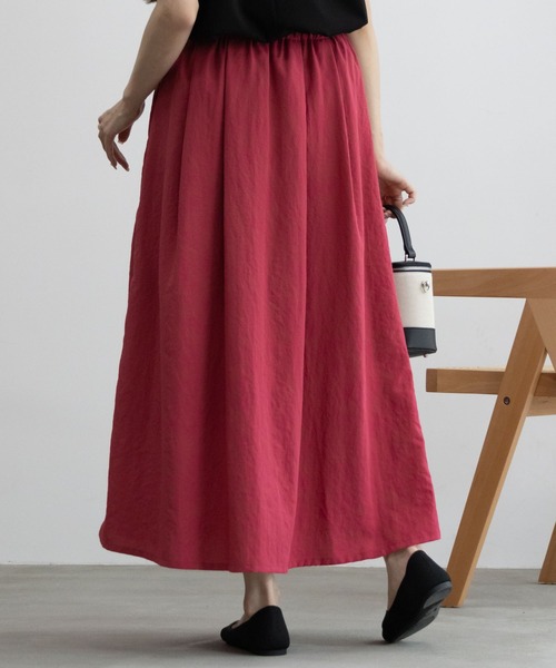 HusHusH（ハッシュアッシュ）の「HusHusH ハッシュアッシュ リラックスマキシスカート（スカート・レディース・ブラック/マジェンタ/キャメル・M/L）」の21枚目の写真