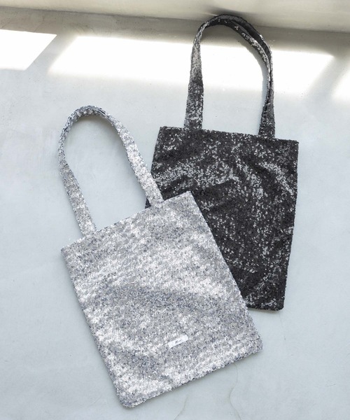GLOBAL WORK（グローバルワーク）の「スパンコールトートBAG/124081（トートバッグ・レディース・ブラウン/シルバー/ブラック・ONE SIZE）」の3枚目の写真