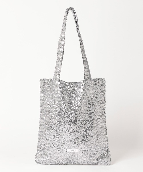 GLOBAL WORK（グローバルワーク）の「スパンコールトートBAG/124081（トートバッグ・レディース・ブラウン/シルバー/ブラック・ONE SIZE）」の5枚目の写真