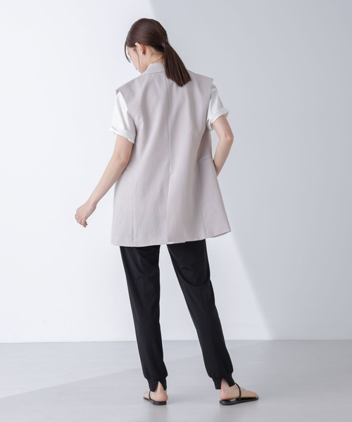 NANO universe(ナノユニバース)の「AtPARK&DAILYWEAR/スリットジョガーパンツ(セットアップ可)(その他パンツ・レディース・ベージュ/ブラック・S/M)」の14枚目の写真