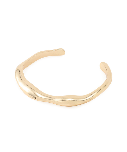 VIS（ビス）の「オーバルメタルバングル（ブレスレット・レディース・シルバー/ゴールド・FREE）」の4枚目の写真