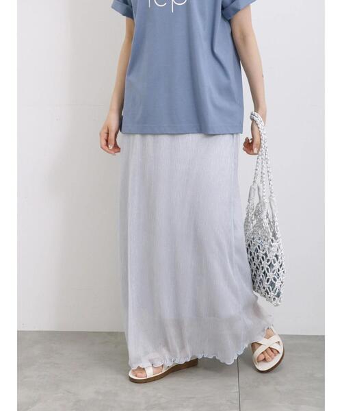 Samansa Mos2 blue（サマンサモスモスブルー）の「ラメプリーツスカート（スカート・レディース・ブラック/シルバー/ゴールド・F）」の5枚目の写真