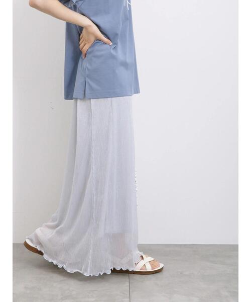 Samansa Mos2 blue（サマンサモスモスブルー）の「ラメプリーツスカート（スカート・レディース・ブラック/シルバー/ゴールド・F）」の6枚目の写真