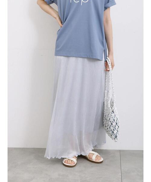 Samansa Mos2 blue（サマンサモスモスブルー）の「ラメプリーツスカート（スカート・レディース・ブラック/シルバー/ゴールド・F）」の19枚目の写真