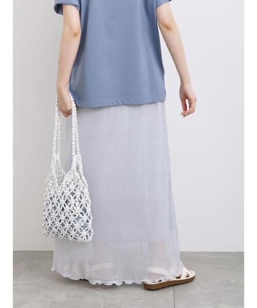 Samansa Mos2 blue（サマンサモスモスブルー）の「ラメプリーツスカート（スカート・レディース・ブラック/シルバー/ゴールド・F）」の20枚目の写真