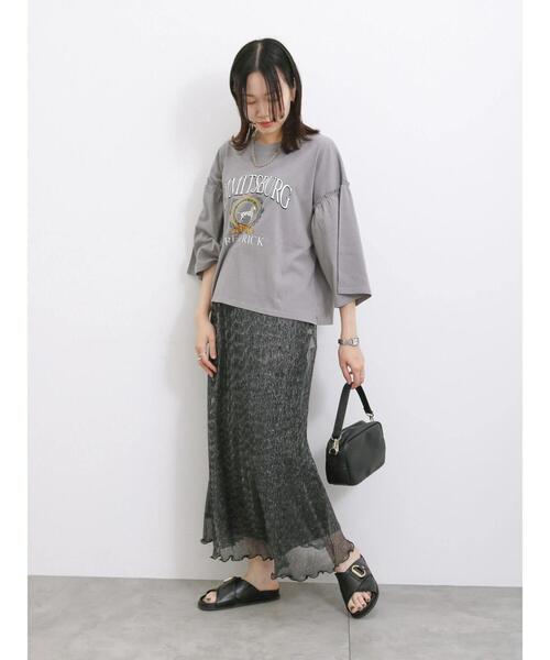 Samansa Mos2 blue（サマンサモスモスブルー）の「ラメプリーツスカート（スカート・レディース・ブラック/シルバー/ゴールド・F）」の22枚目の写真