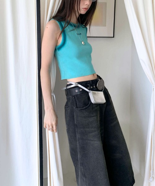 sevens(セブンズ)の「【sevens】スプレーラインタンクトップ(タンクトップ・レディース・ホワイト系その他/ピンク/ブルー/ホワイト×レッド/ブラック・FREE)」の8枚目の写真