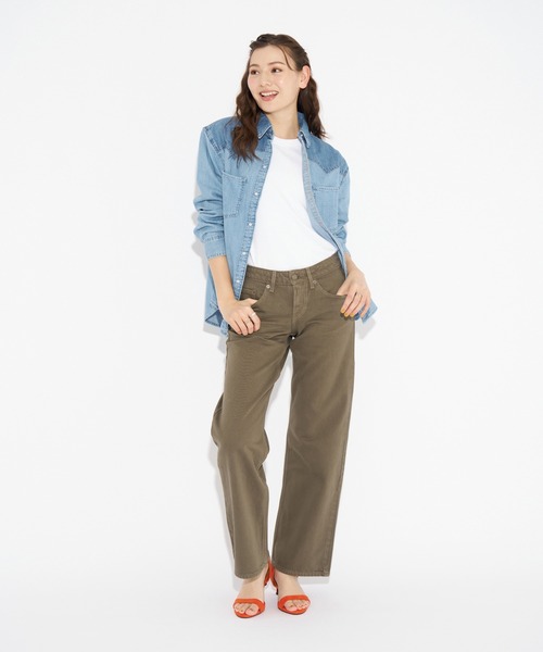 Levi's(リーバイス)の「Levi's/リーバイス LOW LOOSE(デニムパンツ・レディース・ブラウン/ホワイト・23inch/24inch/25inch/26inch/27inch/28inch)」の12枚目の写真