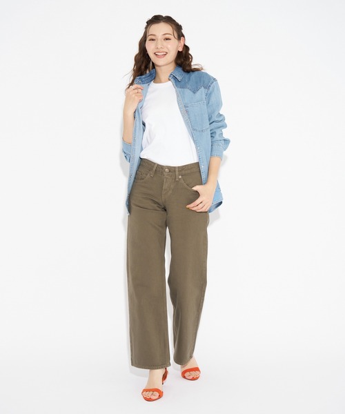 Levi's(リーバイス)の「Levi's/リーバイス LOW LOOSE(デニムパンツ・レディース・ブラウン/ホワイト・23inch/24inch/25inch/26inch/27inch/28inch)」の13枚目の写真