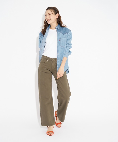 Levi's(リーバイス)の「Levi's/リーバイス LOW LOOSE(デニムパンツ・レディース・ブラウン/ホワイト・23inch/24inch/25inch/26inch/27inch/28inch)」の14枚目の写真