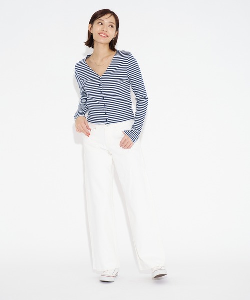 Levi's(リーバイス)の「Levi's/リーバイス LOW LOOSE(デニムパンツ・レディース・ブラウン/ホワイト・23inch/24inch/25inch/26inch/27inch/28inch)」の7枚目の写真