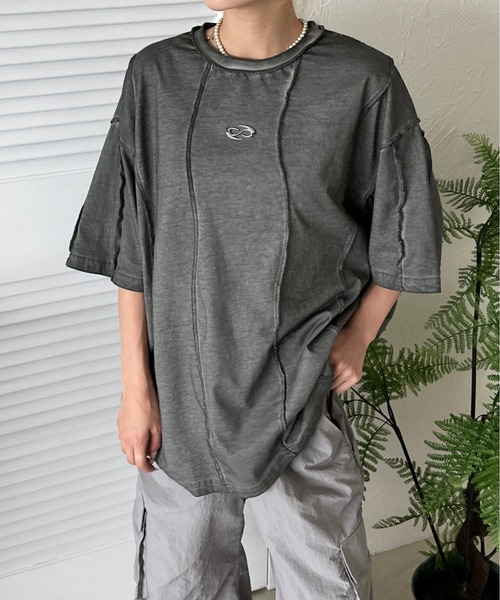 sedacle(セダクル)の「オーバーロック加工TEE(Tシャツ/カットソー・メンズ・ブルー/レッド/ブラック/ベージュ・SMALL/MEDIUM/LARGE)」の15枚目の写真