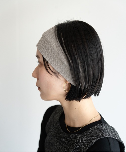 hwyl（ヒュイル）の「【新色追加】リブニットヘアバンド 2カラーセット（ヘアバンド・レディース・ボルドー/グレー/ブラック/ネイビー/ブラウン/オフホワイト/ブラウン系その他/チャコールグレー・FREE）」の18枚目の写真