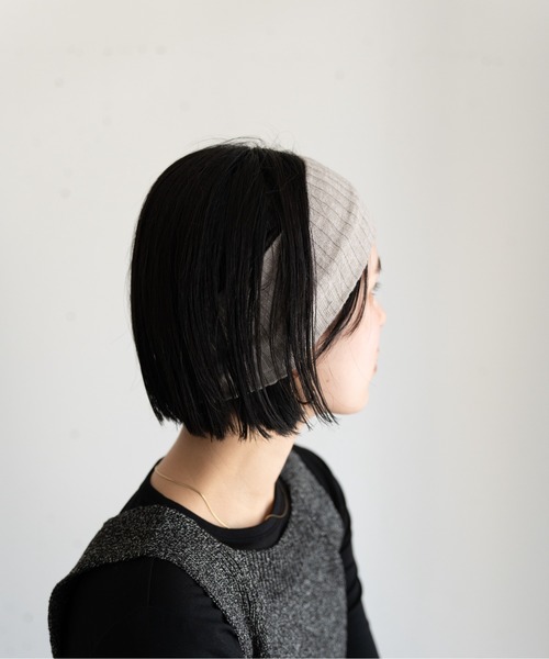hwyl（ヒュイル）の「【新色追加】リブニットヘアバンド 2カラーセット（ヘアバンド・レディース・ボルドー/グレー/ブラック/ネイビー/ブラウン/オフホワイト/ブラウン系その他/チャコールグレー・FREE）」の19枚目の写真