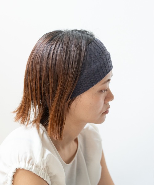 hwyl（ヒュイル）の「【新色追加】リブニットヘアバンド 2カラーセット（ヘアバンド・レディース・ボルドー/グレー/ブラック/ネイビー/ブラウン/オフホワイト/ブラウン系その他/チャコールグレー・FREE）」の22枚目の写真