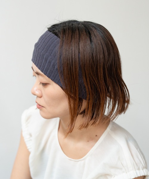 SELF PORTRAIT エンベリッシュレイヤーヘッドバンド AW新色追加】リブニットヘアバンド 2カラーセット(ヘアバンド