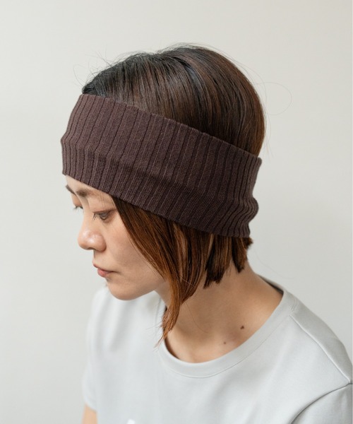 AW新色追加】リブニットヘアバンド 2カラーセット（ヘアバンド