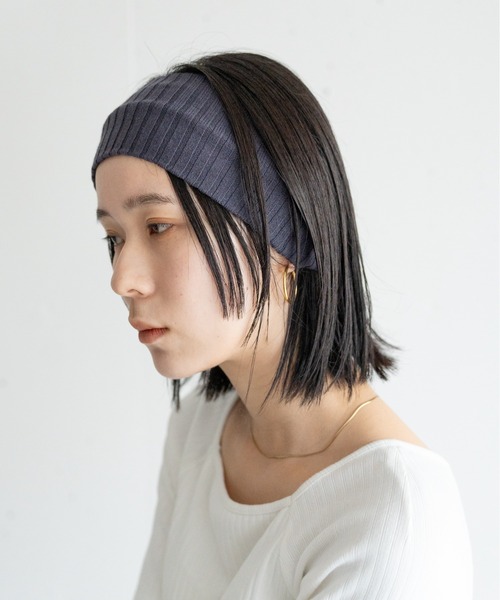 新色追加】リブニットヘアバンド 2カラーセット（ヘアバンド