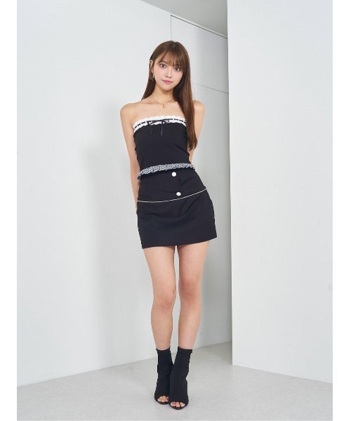 Darich ファーチェックドッキングトップス Darich ファーチェックドッキングトップス フリーサイズ