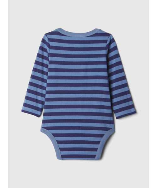 GAP（ギャップ）の「はじめてのお気に入り GAPロゴ ボディスーツ (ベビー)（ロンパース・キッズ・ブルー/グレー/ブルー系その他・90cm/50cm/60cm/70cm/80ｃｍ）」の4枚目の写真
